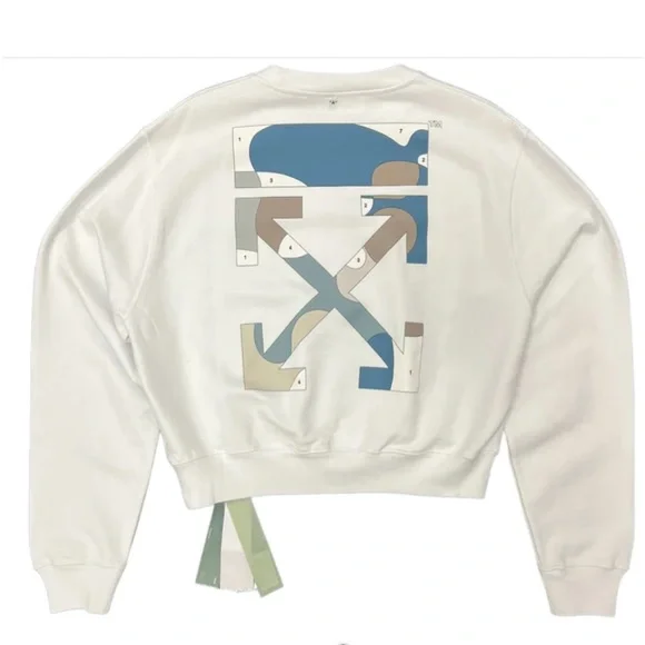 OFF-WHITE Multicolor Crewneck Sweatshirt Size L